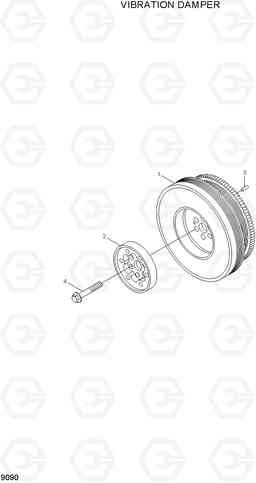 9090 VIBRATION DAMPER R200W-7A, Hyundai