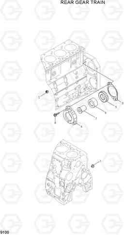 9100 REAR GEAR TRAIN R200W-7A, Hyundai