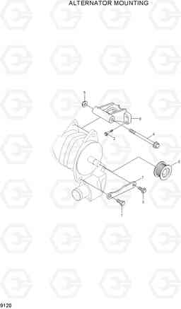 9120 ALTERNATOR MOUNTNG R200W-7A, Hyundai