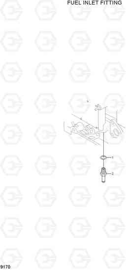 9170 FUEL INLET FITTING R200W-7A, Hyundai