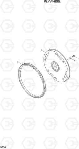 9200 FLYWHEEL R200W-7A, Hyundai