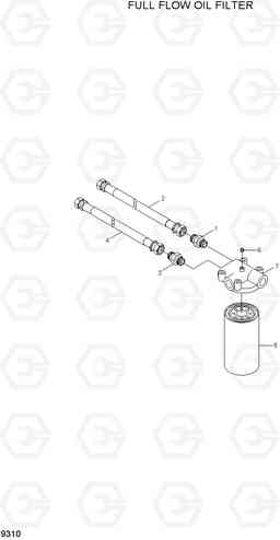 9310 FULL FLOW OIL FILTER R200W-7A, Hyundai