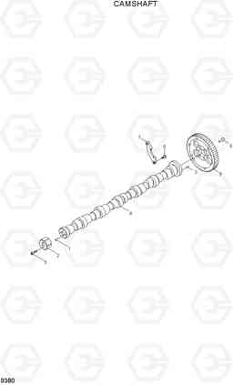 9380 CAMSHAFT R200W-7A, Hyundai