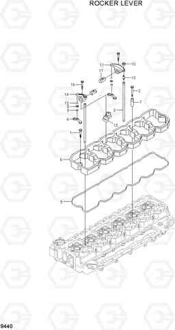 9440 ROCKER LEVER R200W-7A, Hyundai