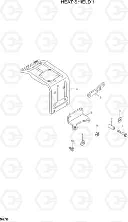 9470 HEAT SHIELD 1 R200W-7A, Hyundai