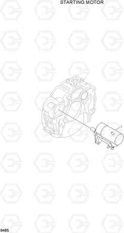 9485 STARTING MOTOR R200W-7A, Hyundai