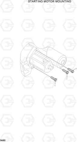 9490 STARTING MOTOR MOUNTING R200W-7A, Hyundai