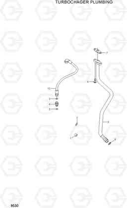 9530 TURBOCHARGER PLUMBING R200W-7A, Hyundai