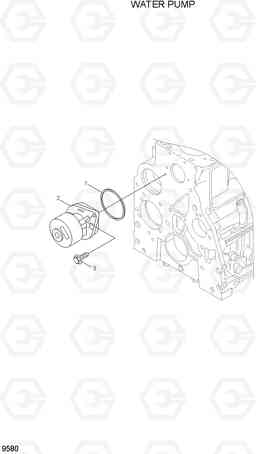 9580 WATER PUMP R200W-7A, Hyundai