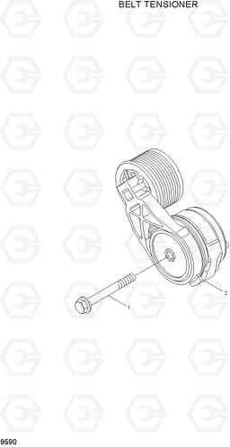 9590 BELT TENSIONER R200W-7A, Hyundai