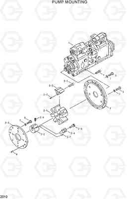 2010 PUMP MOUNTING R210ECONO, Hyundai