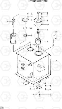 2030 HYDRAULIC TANK R210ECONO, Hyundai