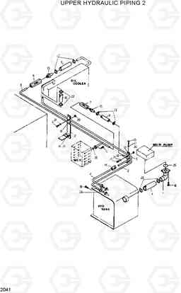 2041 UPPER HYDRAULIC PIPING 2 R210ECONO, Hyundai