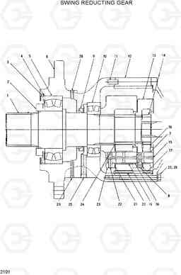 2101 SWING REDUCTION GEAR R210ECONO, Hyundai