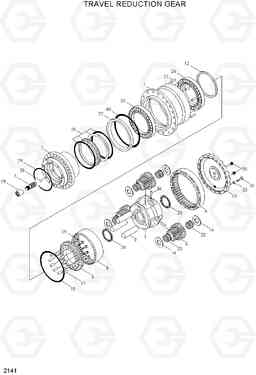 2141 TRAVEL REDUCTION GEAR R210ECONO, Hyundai