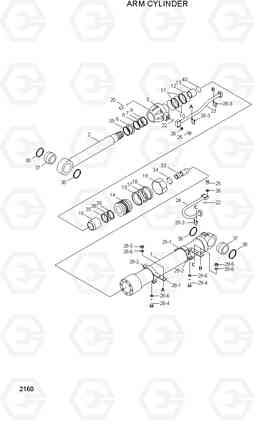 2160 ARM CYLINDER R210ECONO, Hyundai