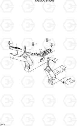 3040 CONSOLE BOX R210ECONO, Hyundai