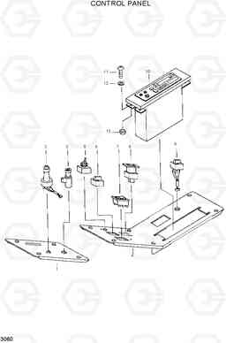 3060 CONTROL PANEL R210ECONO, Hyundai