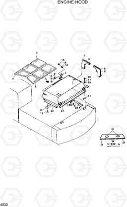 4030 ENGINE HOOD R210ECONO, Hyundai