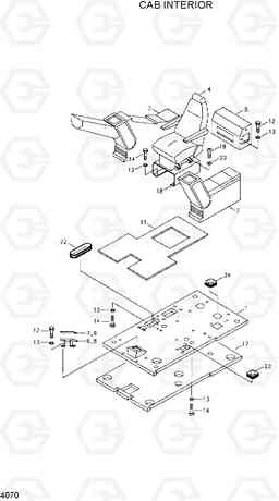 4070 CAB INTERIOR R210ECONO, Hyundai