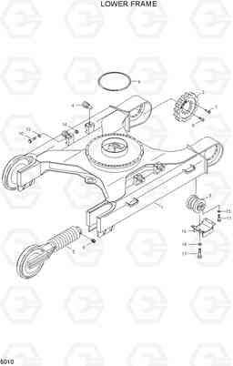 5010 LOWER FRAME R210ECONO, Hyundai