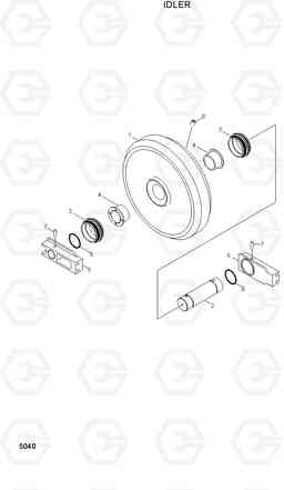 5040 IDLER R210ECONO, Hyundai