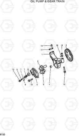 8150 OIL PUMP & GEAR TRAIN R210ECONO, Hyundai