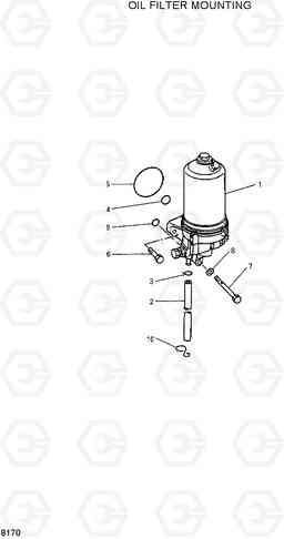 8170 OIL FILTER MOUNTING R210ECONO, Hyundai