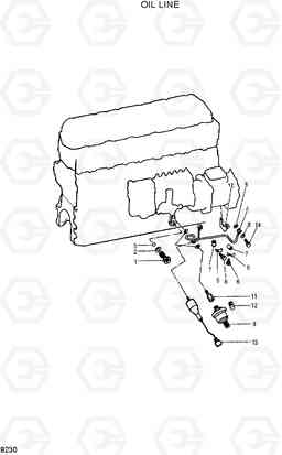 8230 OIL LINE R210ECONO, Hyundai