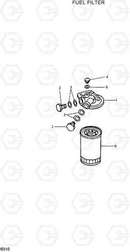 8310 FUEL FILTER R210ECONO, Hyundai