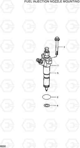 8330 FUEL INJECTION NOZZLE MOUNTING R210ECONO, Hyundai