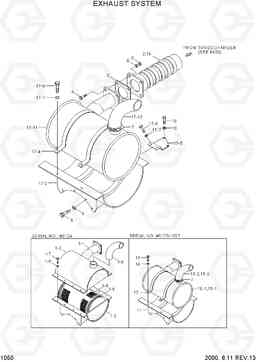 1050 EXHAUST SYSTEM R210LC-3, Hyundai