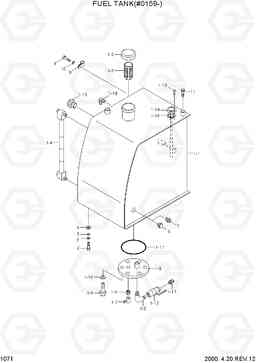 1071 FUEL TANK(#0159-) R210LC-3, Hyundai