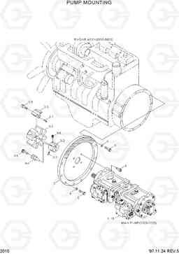 2010 PUMP MOUNTING R210LC-3, Hyundai