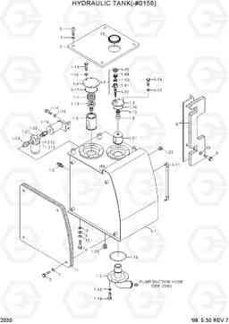 2030 HYDRAULIC TANK(-#0158) R210LC-3, Hyundai