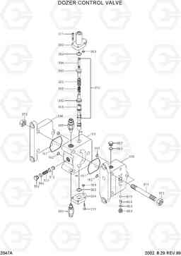 2047A DOZER CONTROL VALVE R210LC-3, Hyundai