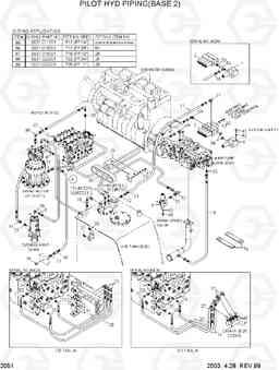 2051 PILOT HYD PIPING(BASE 2) R210LC-3, Hyundai