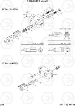 2056 1 SOLENOID VALVE R210LC-3, Hyundai