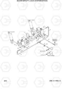 2073 BOOM SAFETY LOCK SYSTEM(-#1436) R210LC-3, Hyundai