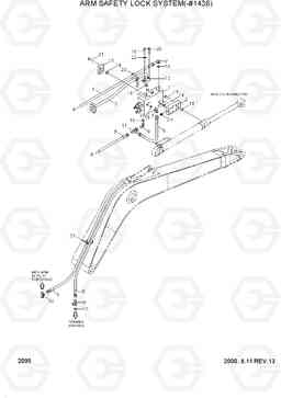 2095 ARM SAFETY LOCK SYSTEM(-#1436) R210LC-3, Hyundai