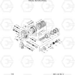 2150 TRAVEL MOTOR(-#1602) R210LC-3, Hyundai