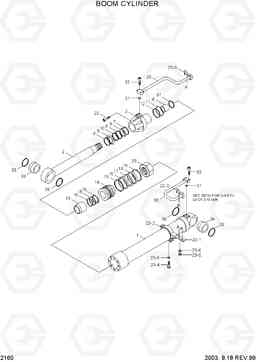 2160 BOOM CYLINDER R210LC-3, Hyundai