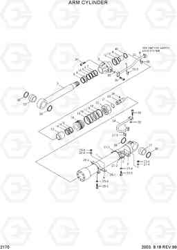 2170 ARM CYLINDER R210LC-3, Hyundai