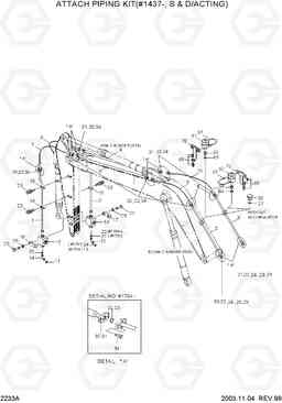 2233A ATTACH PIPING KIT(#1437-, S & D/ACTING) R210LC-3, Hyundai