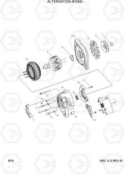 3016 ALTERNATER(-#1088) R210LC-3, Hyundai