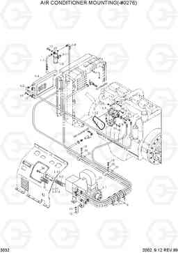 3032 AIR CONDITIONER MOUNTING(-#0276) R210LC-3, Hyundai