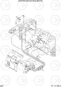 3034 HEATER MOUNTING(-#0276) R210LC-3, Hyundai