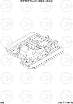 4012 UPPER FRAME(HIGH CHASSIS) R210LC-3, Hyundai