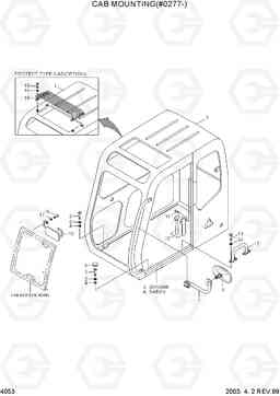 4053 CAB MOUNTING(#0277-) R210LC-3, Hyundai