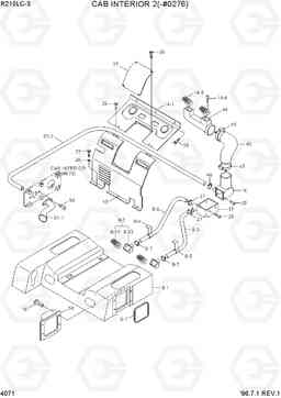 4071 CAB INTERIOR 2(-#0276) R210LC-3, Hyundai